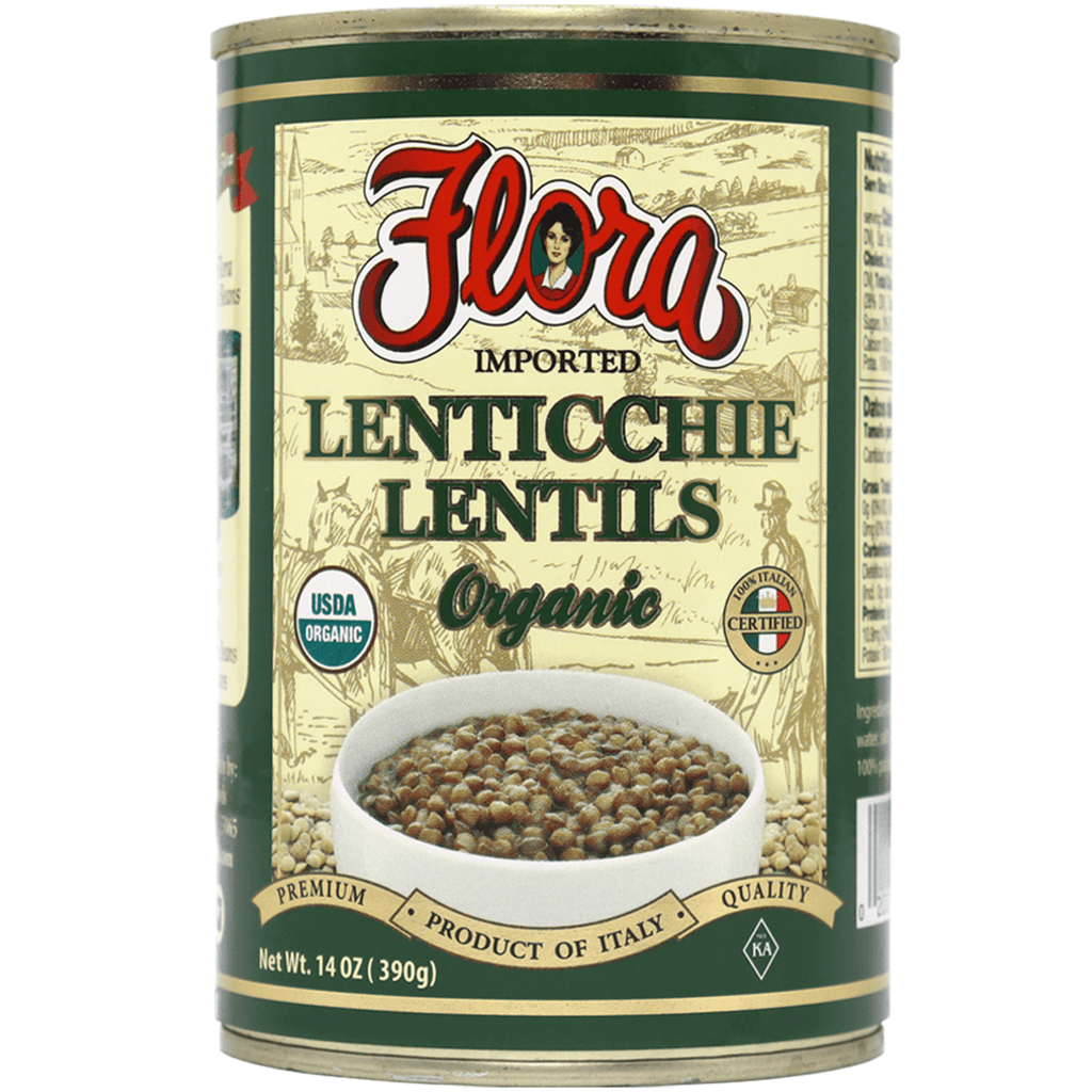 Flora Lentil Beans Organic 14oz - Seabra Foods Online