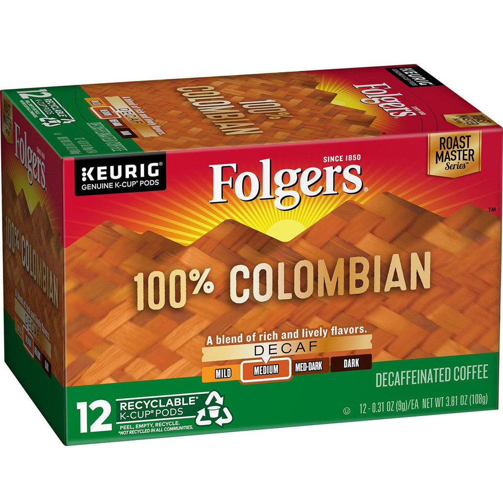 Folgers K-C Colombian Decaf Coffee 3.81z - Seabra Foods Online