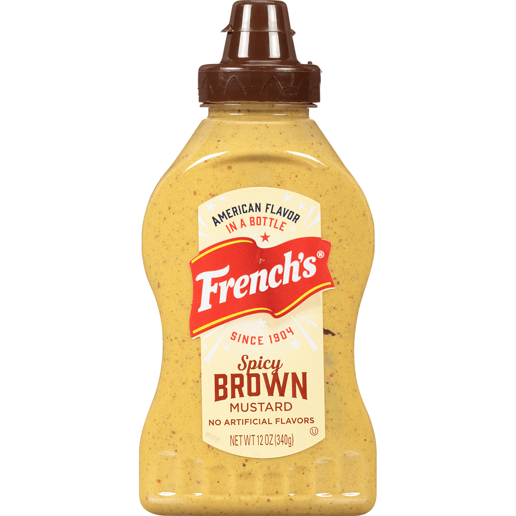 Frenchs Spicy Brown Mustard 12oz - Seabra Foods Online