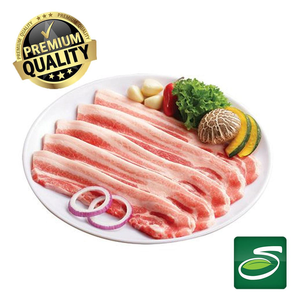Fresh Pork Bellies Thin Sliced 1.20lb Package - Seabra Foods Online