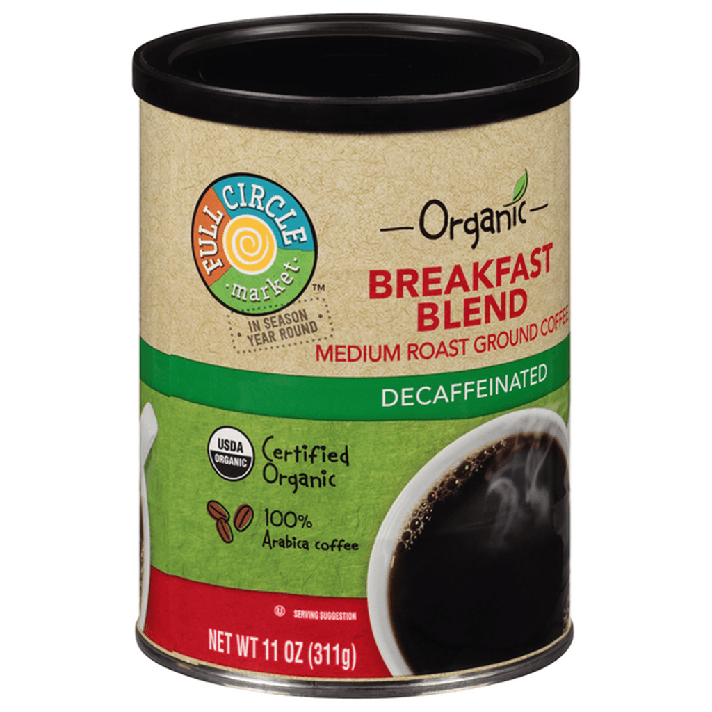 Full Circle Organic Decaf Ground Coffee - Seabra Foods Online