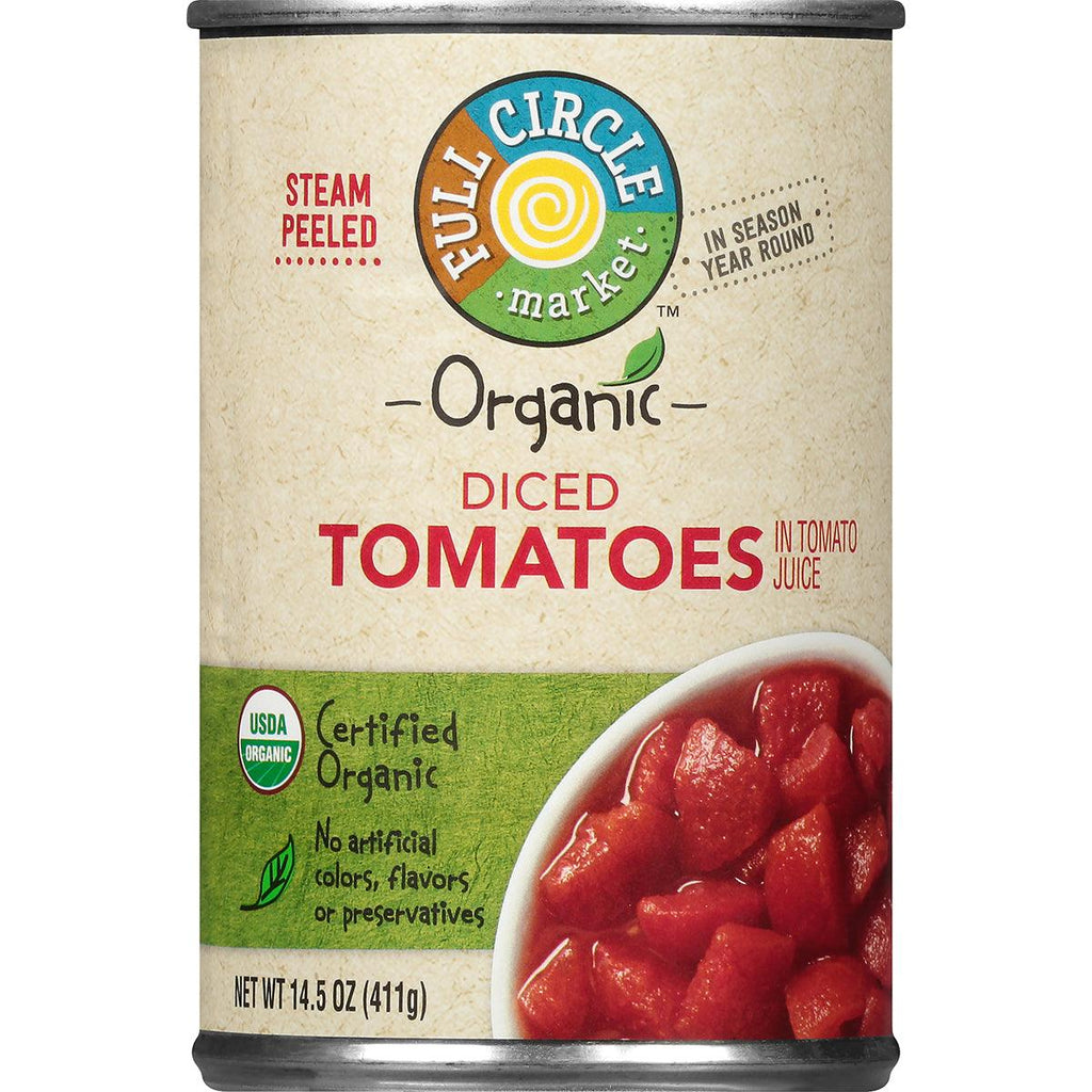 Full Circle Organic Diced Tomatoes 14.5o - Seabra Foods Online