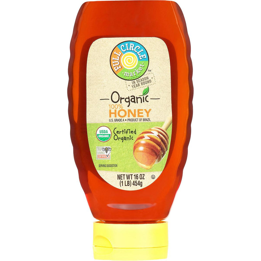 Full Circle Organic Squeeze Honey 16oz - Seabra Foods Online