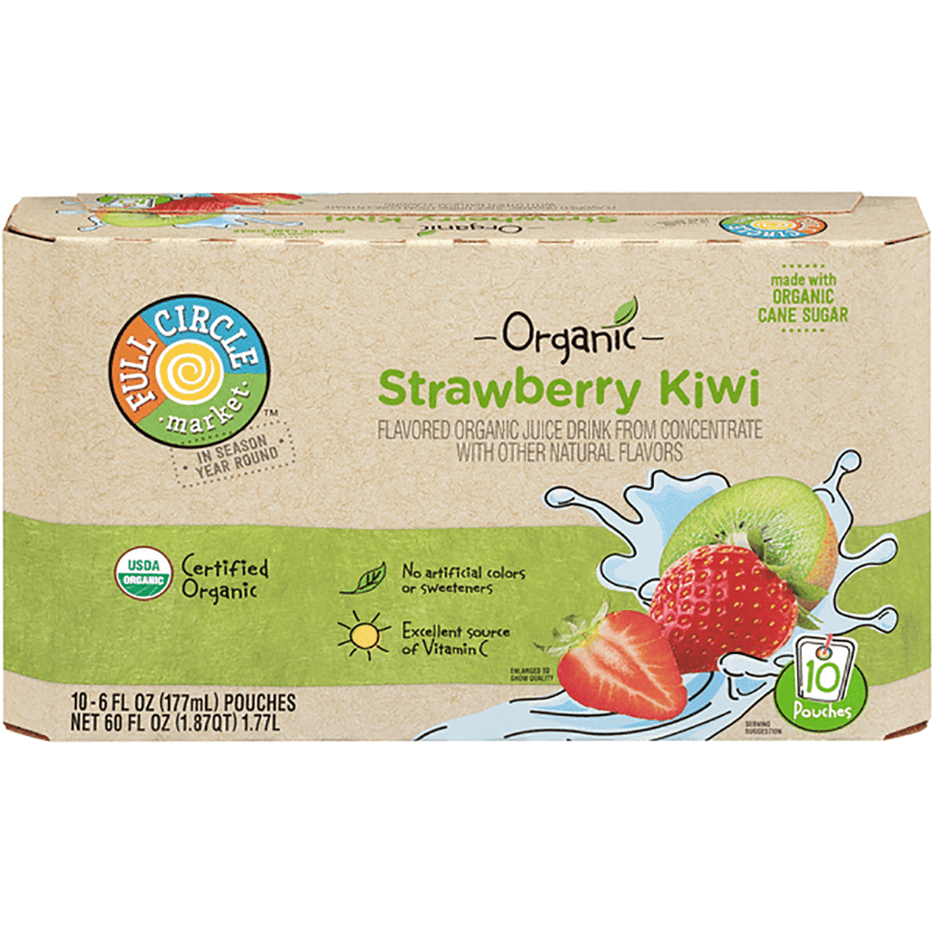 Full Circle Organic Straw/Kiwi Pouches - Seabra Foods Online