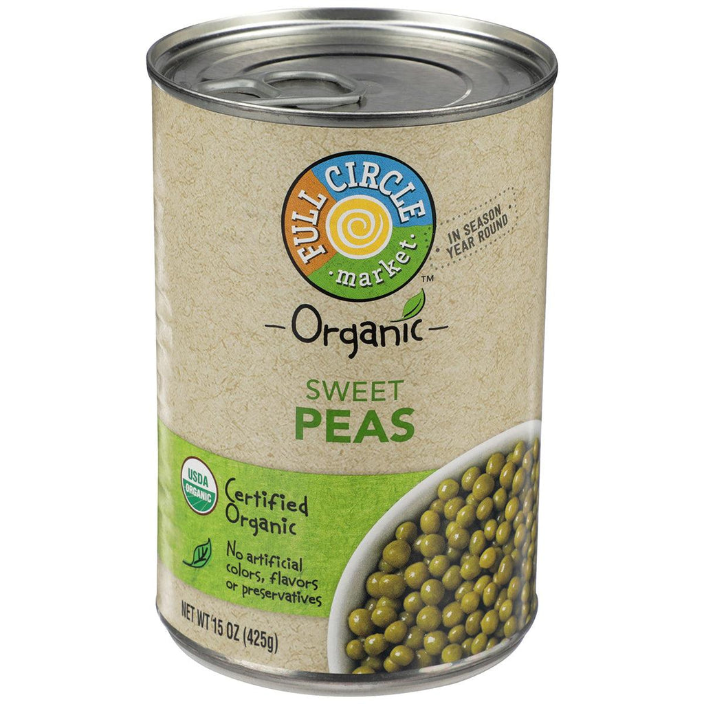 Full Circle Organic Sweet Peas 15oz - Seabra Foods Online