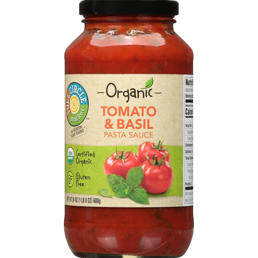Full Circle Organic Tomato Basil Sauce - Seabra Foods Online