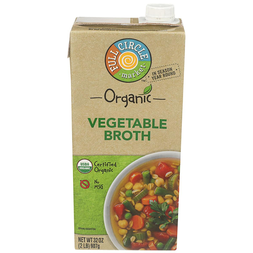 Full Circle Organic Vegetable Broth 32oz - Seabra Foods Online