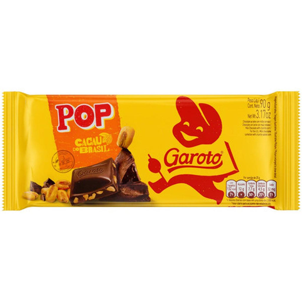 Garoto Tablete Chocolate Pop 3.16oz - Seabra Foods Online