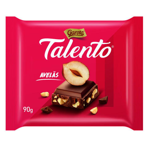 Garoto Talento Chocolate Avelas 3.16oz - Seabra Foods Online