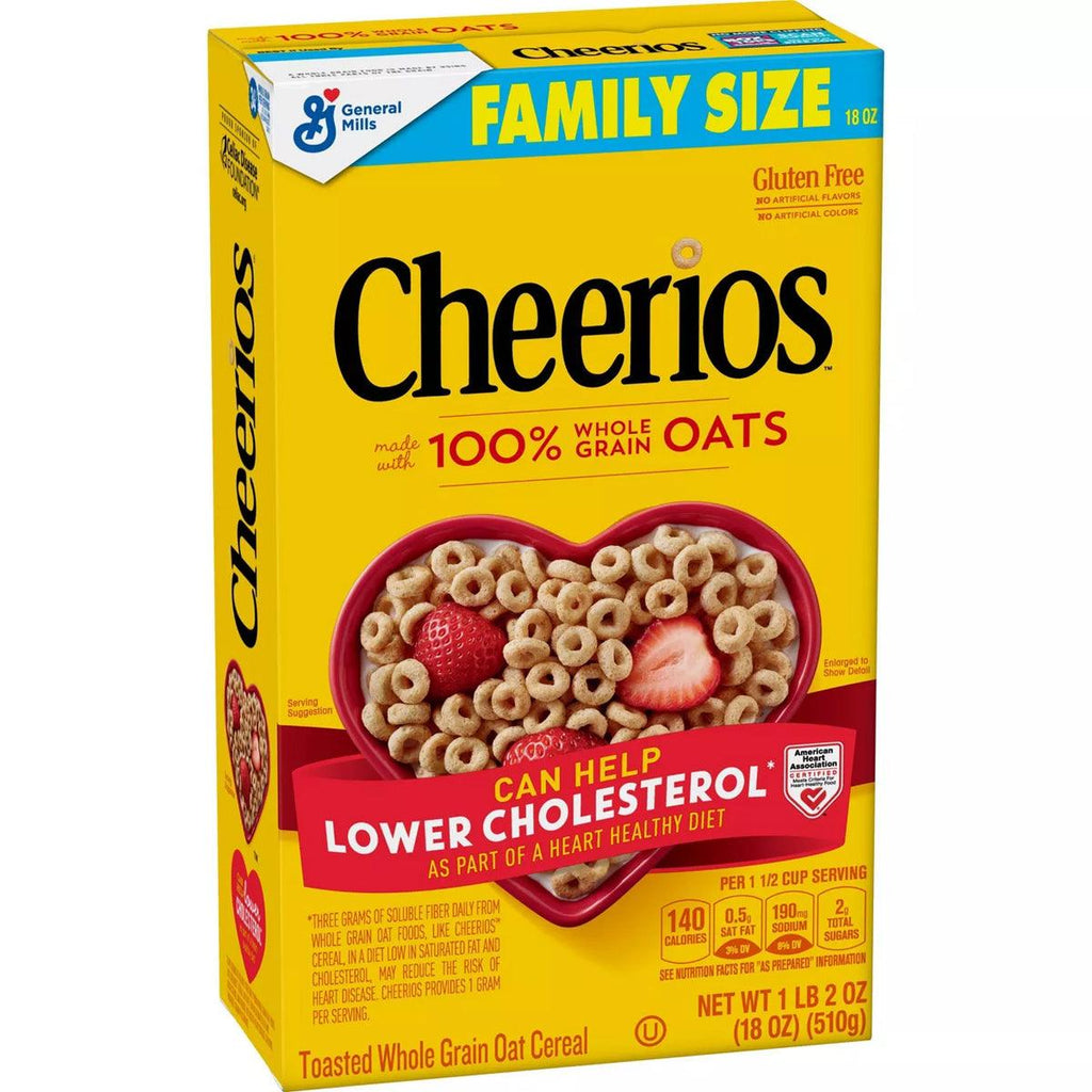 General Mills Cheerios Family Sz 18oz - Seabra Foods Online
