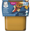 Gerber 2nd Stg Apple/Peach/Squash 2pk - Seabra Foods Online