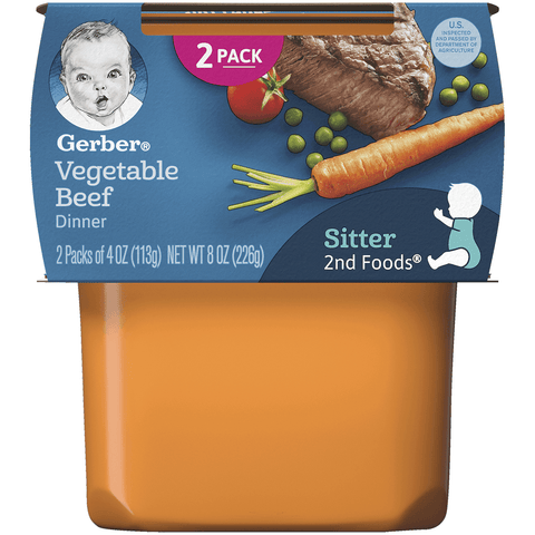 Gerber 2nd Stg NS Veg. Beef - Seabra Foods Online