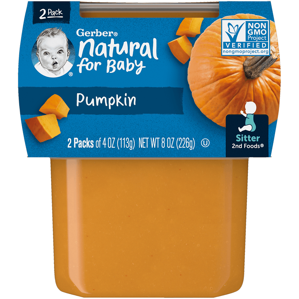 Gerber 2nd Stg Pumpkin 2pk - Seabra Foods Online