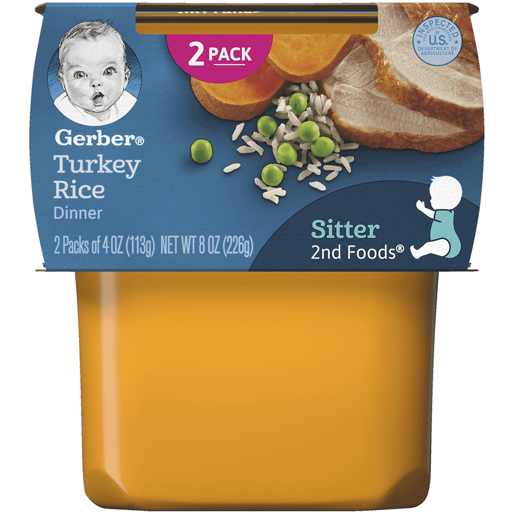 Gerber 2nd Stg Turkey & Rice - Seabra Foods Online