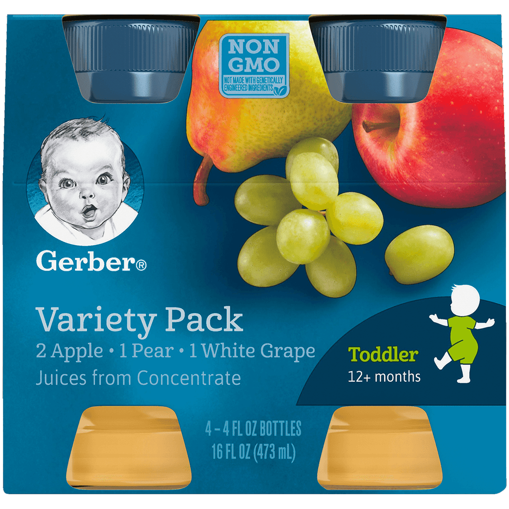 Gerber Assorted Fruit Juice 4pk - Seabra Foods Online