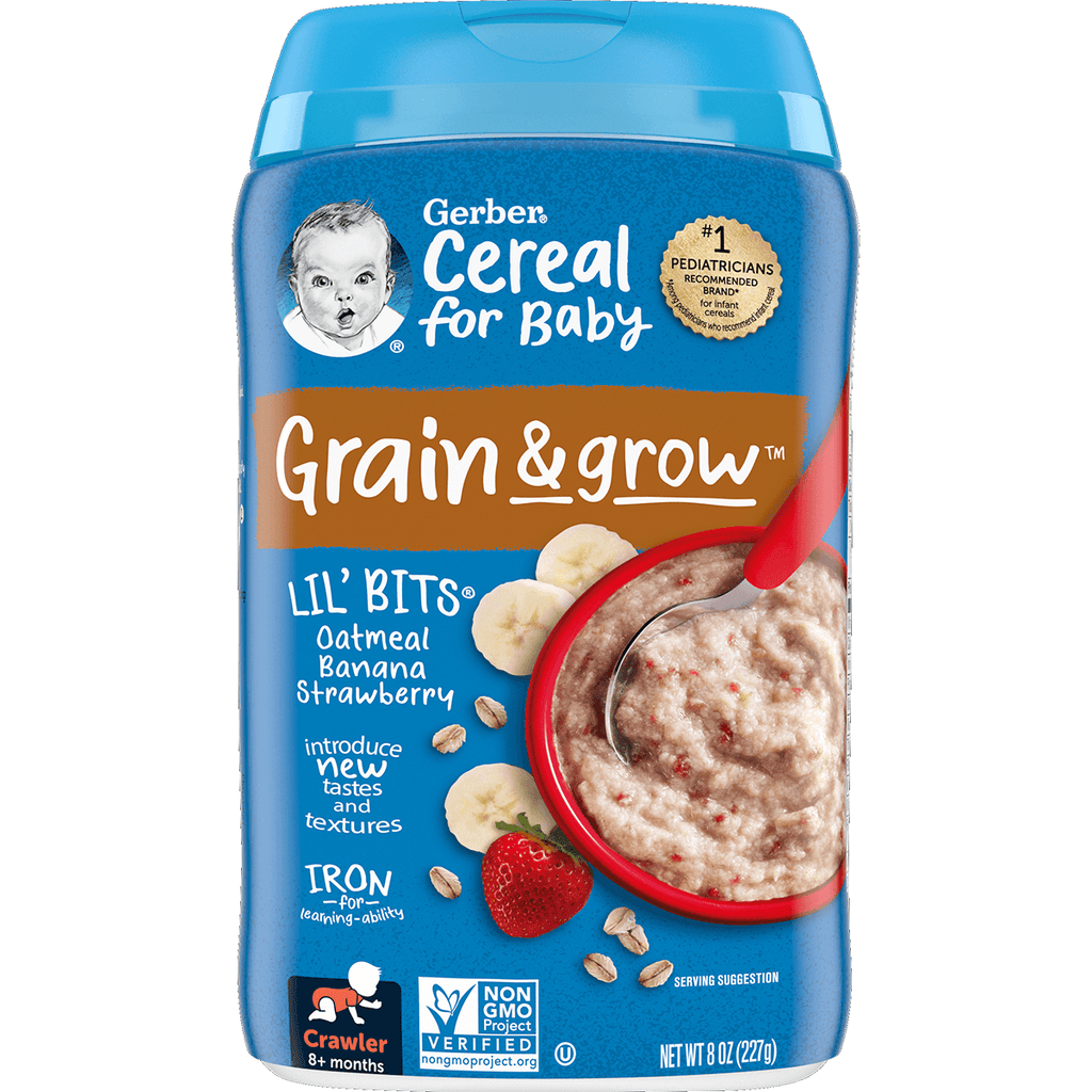 Gerber Lil Bits Oat/Ban/Straw - Seabra Foods Online