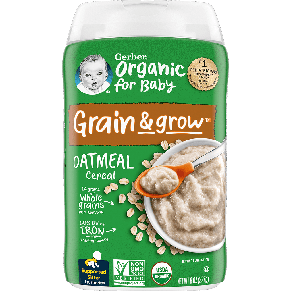 Gerber Organic Oatmeal Cereal - Seabra Foods Online