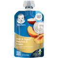 Gerber Peaches & Cream Yogurt 3.5oz - Seabra Foods Online