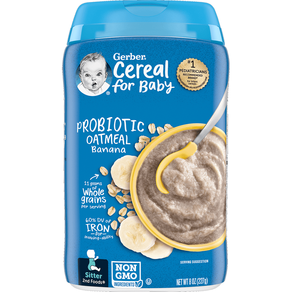 Gerber Probiotic Oat/Ban Cereal - Seabra Foods Online