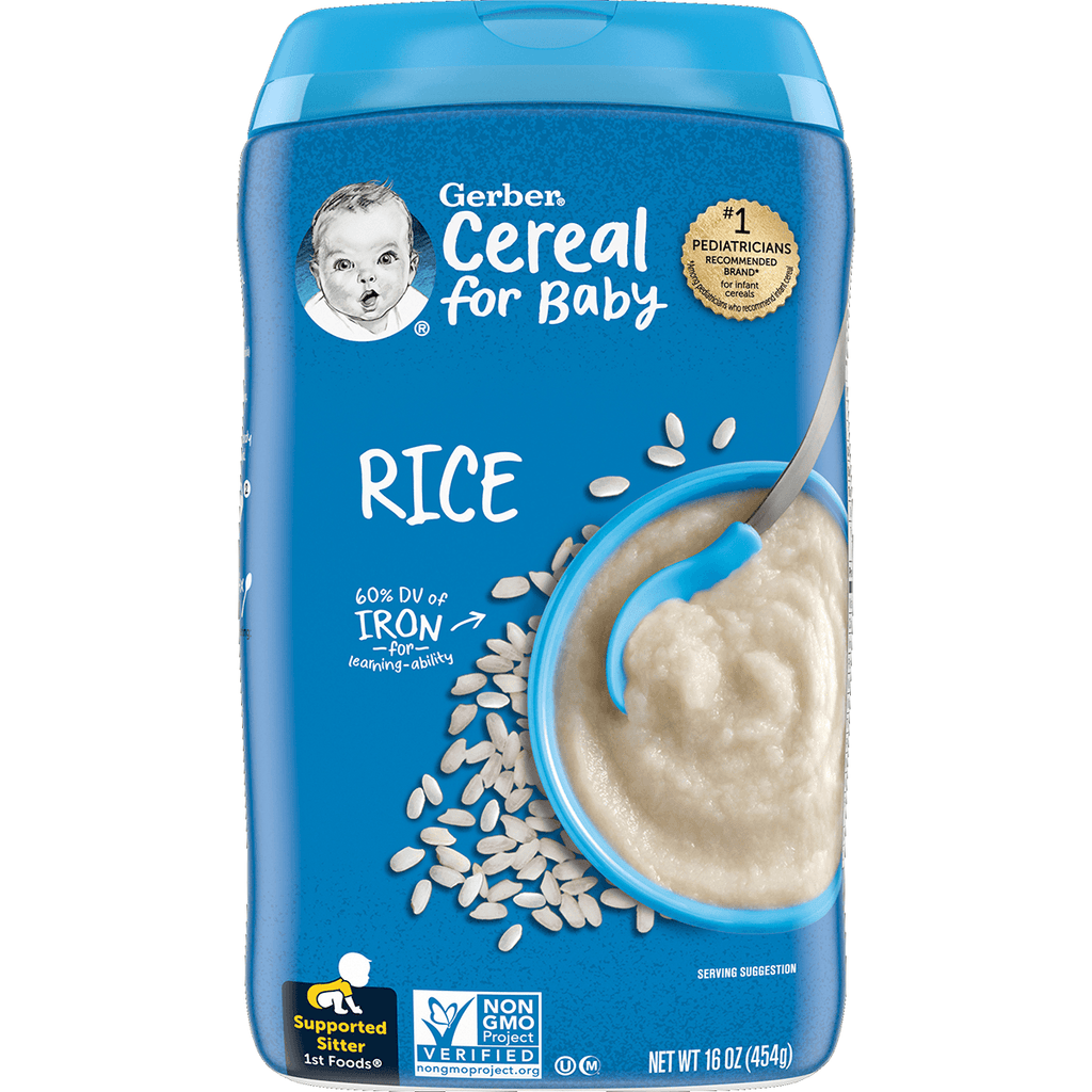 Gerber Single Grain Rice Cereal - Seabra Foods Online