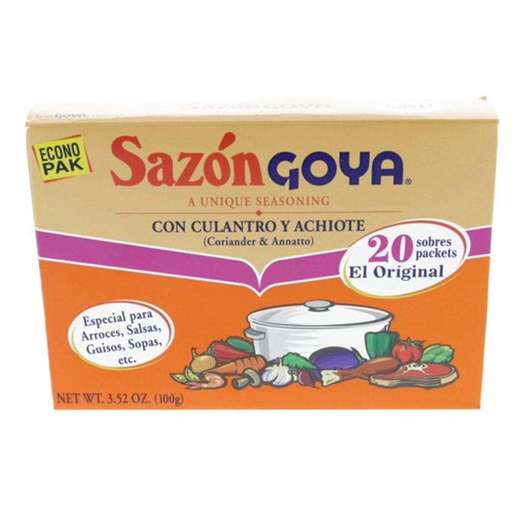 Goya Coriander + Annato Sazon 3.52oz - Seabra Foods Online