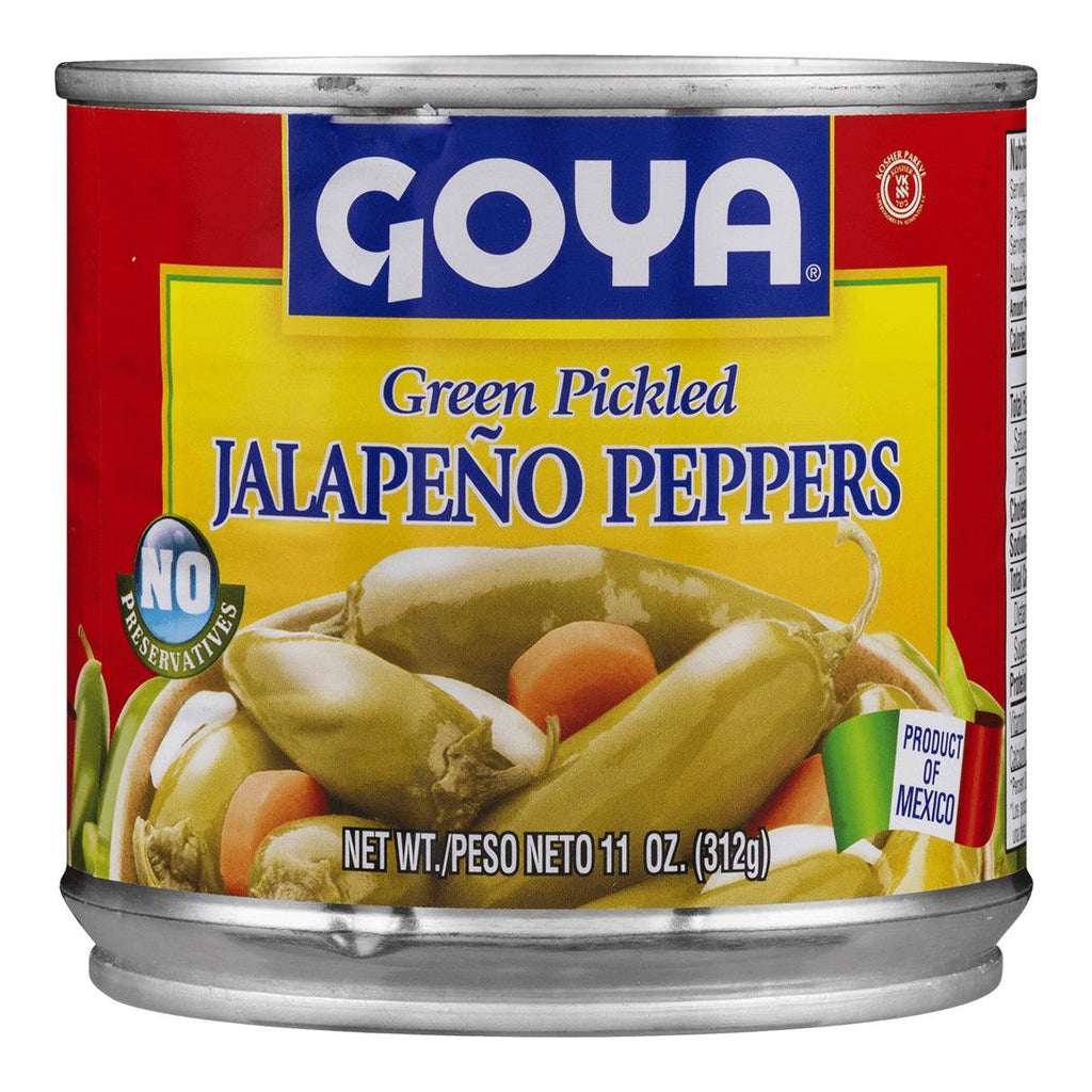 Goya Green Pickled Jalapeno Peppers 11oz - Seabra Foods Online