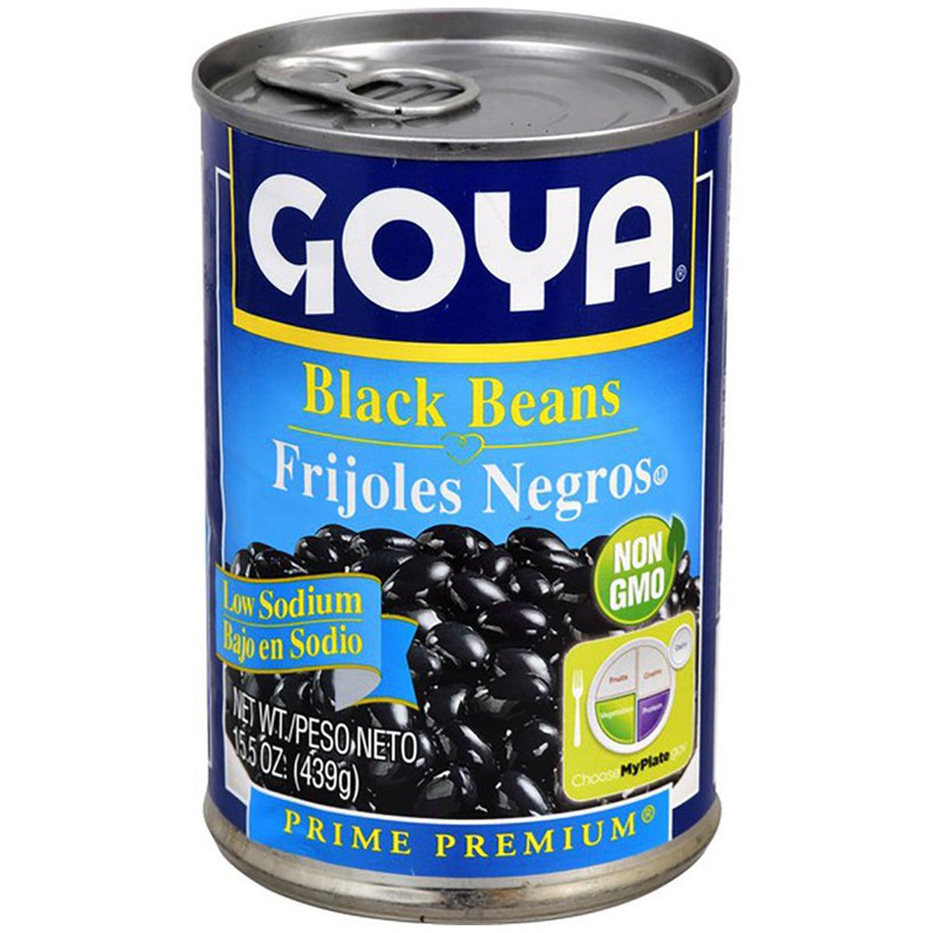 Goya LS Black Beans 15.5oz - Seabra Foods Online