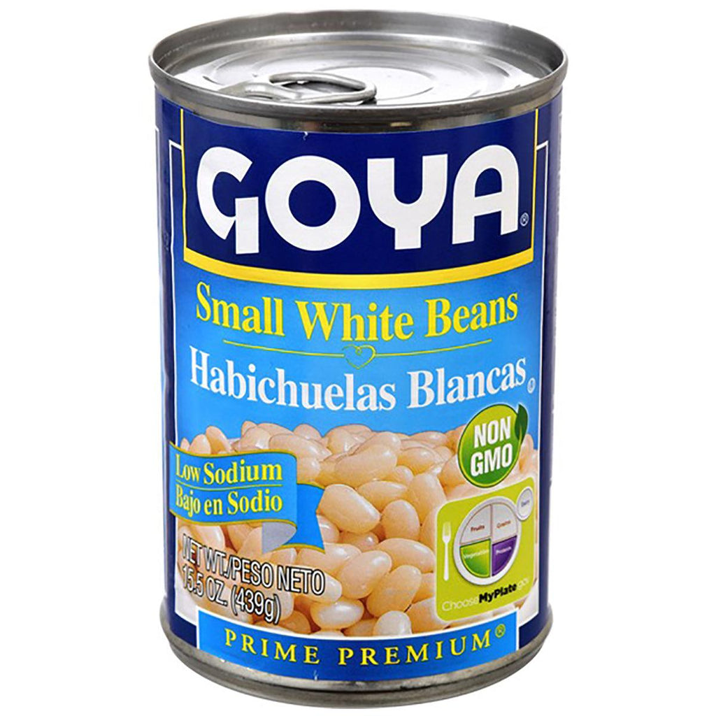 Goya LS Small White Beans 15.5oz - Seabra Foods Online