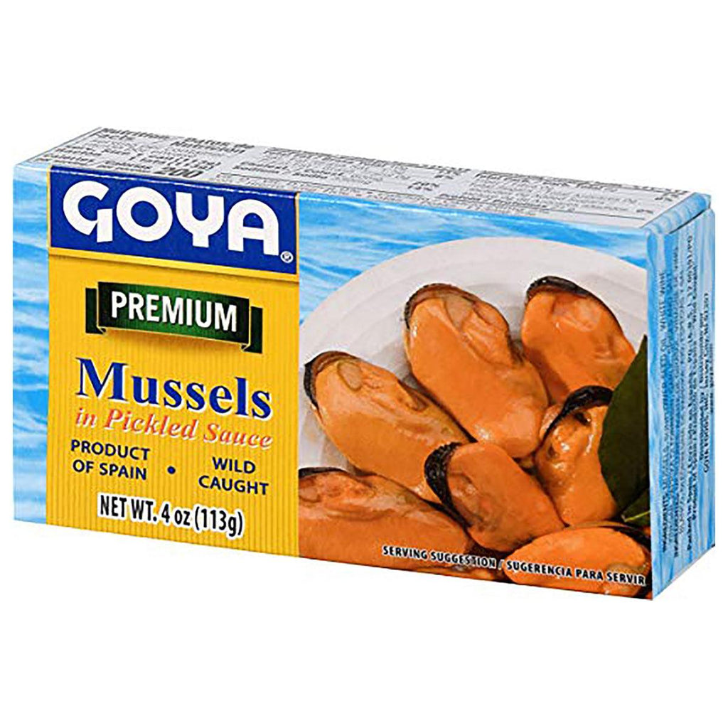 Goya Mussels in Pickled Sauce 4oz - Seabra Foods Online