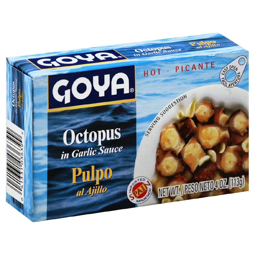 Goya Octopus in Garlic Sauce 4oz - Seabra Foods Online
