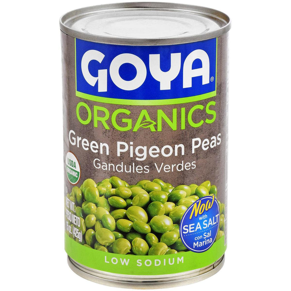 Goya Organic Green Pigeon Peas 15oz - Seabra Foods Online