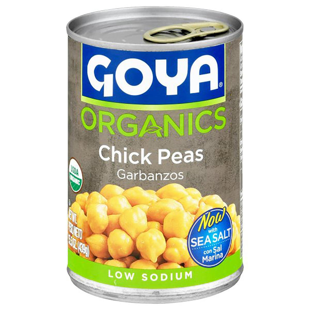 Goya Organic LS Chick Peas 15.5oz - Seabra Foods Online