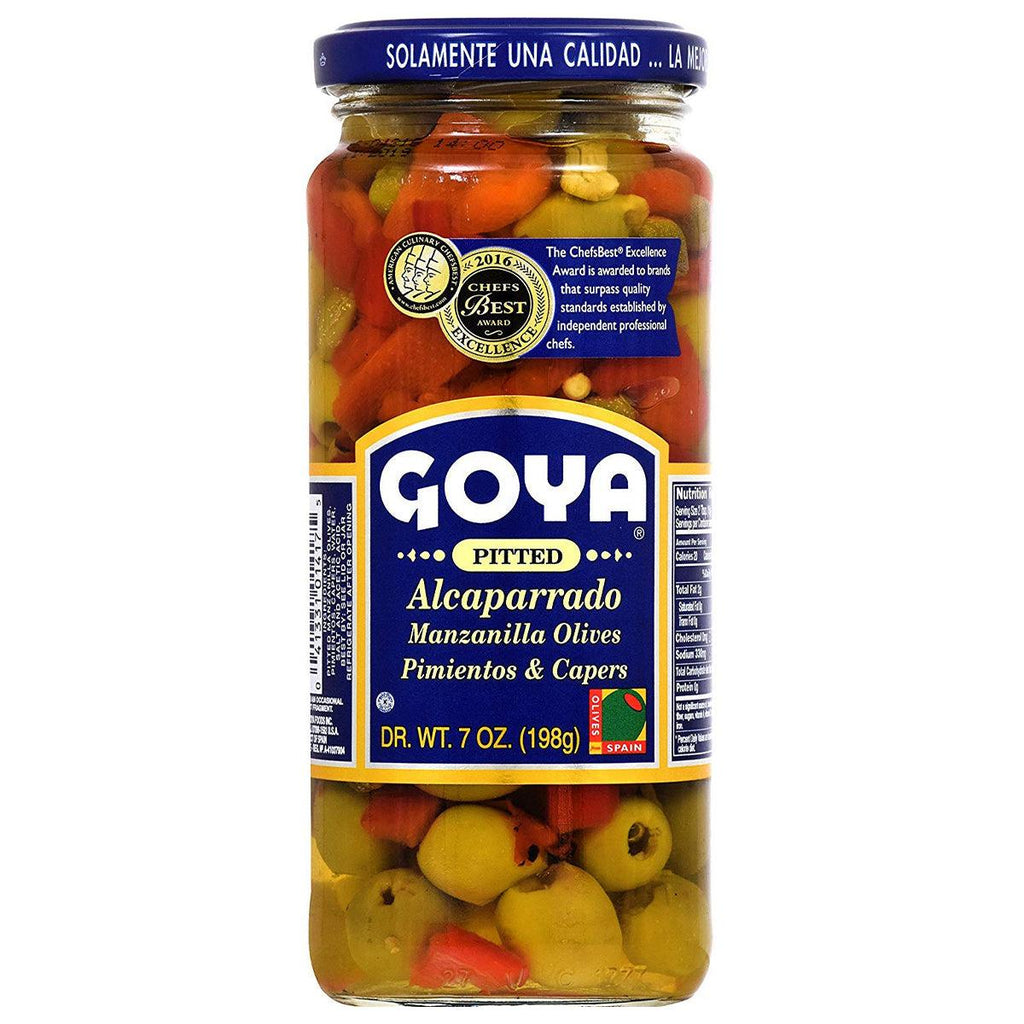 Goya Pitted Alcaparrado Olives 7.5oz - Seabra Foods Online
