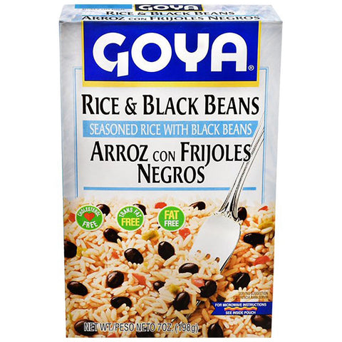 Goya Rice & Black Beans 7oz - Seabra Foods Online