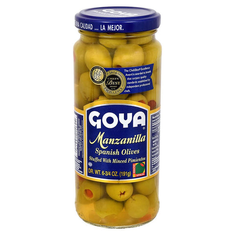 Goya RS Stuffed Pimiento Olives 6.75oz - Seabra Foods Online