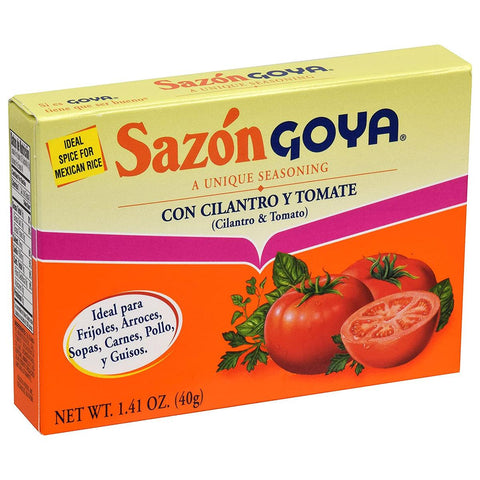 Goya Sazon Cilantro + Tomato 1.41oz - Seabra Foods Online