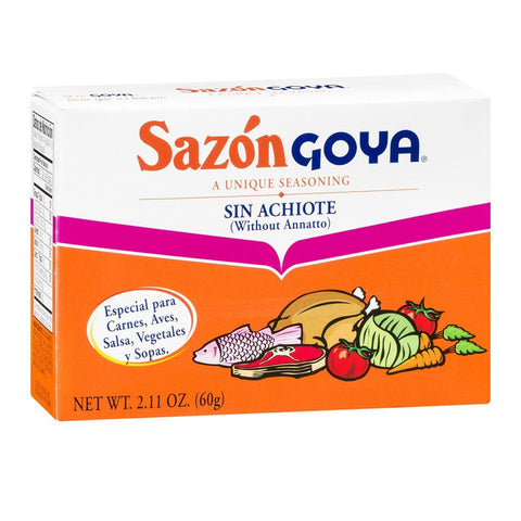 Goya Sazon Regular Econopack 3.52oz - Seabra Foods Online