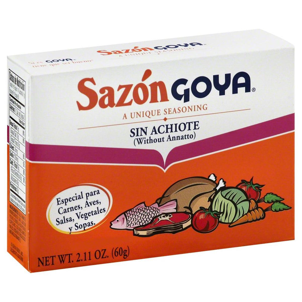 Goya Sazon Without Annato 2.11oz - Seabra Foods Online