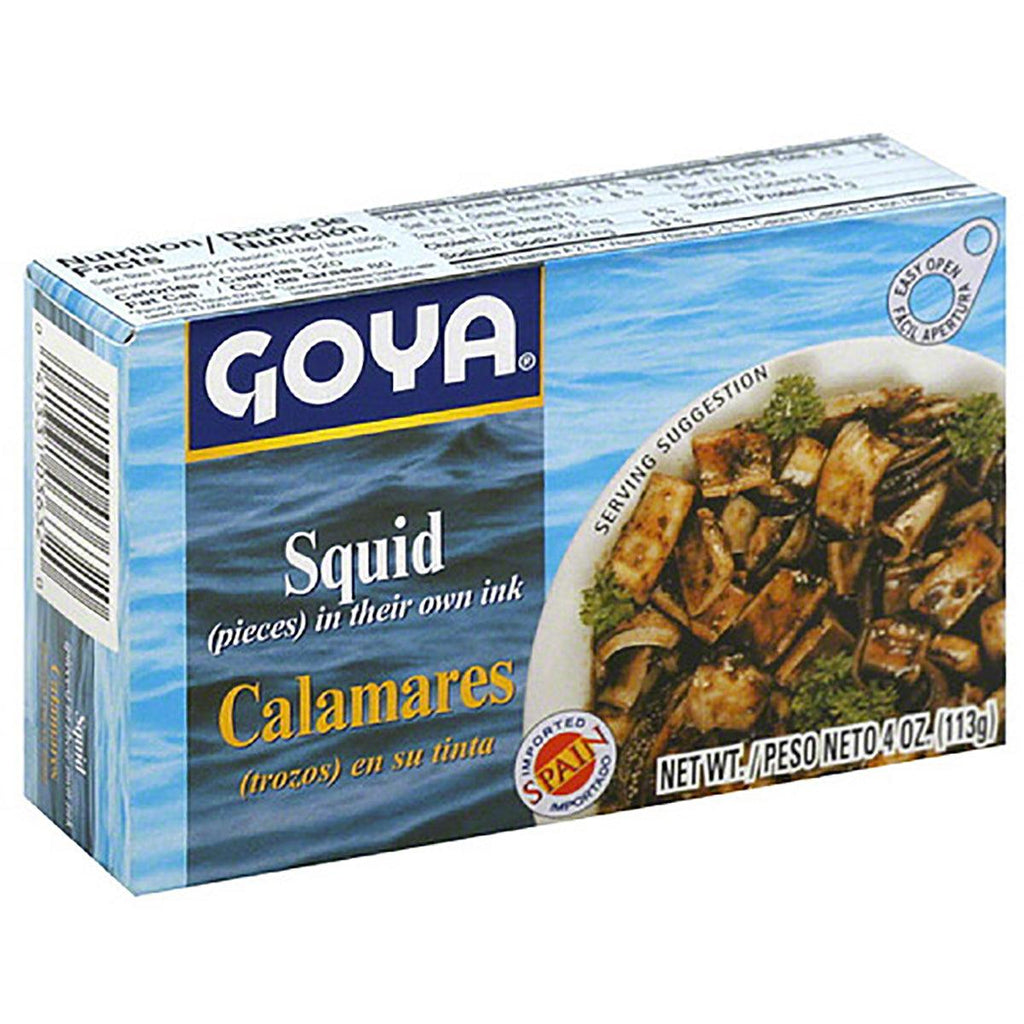Goya Squid Pieces in its Own Ink 4oz - Seabra Foods Online