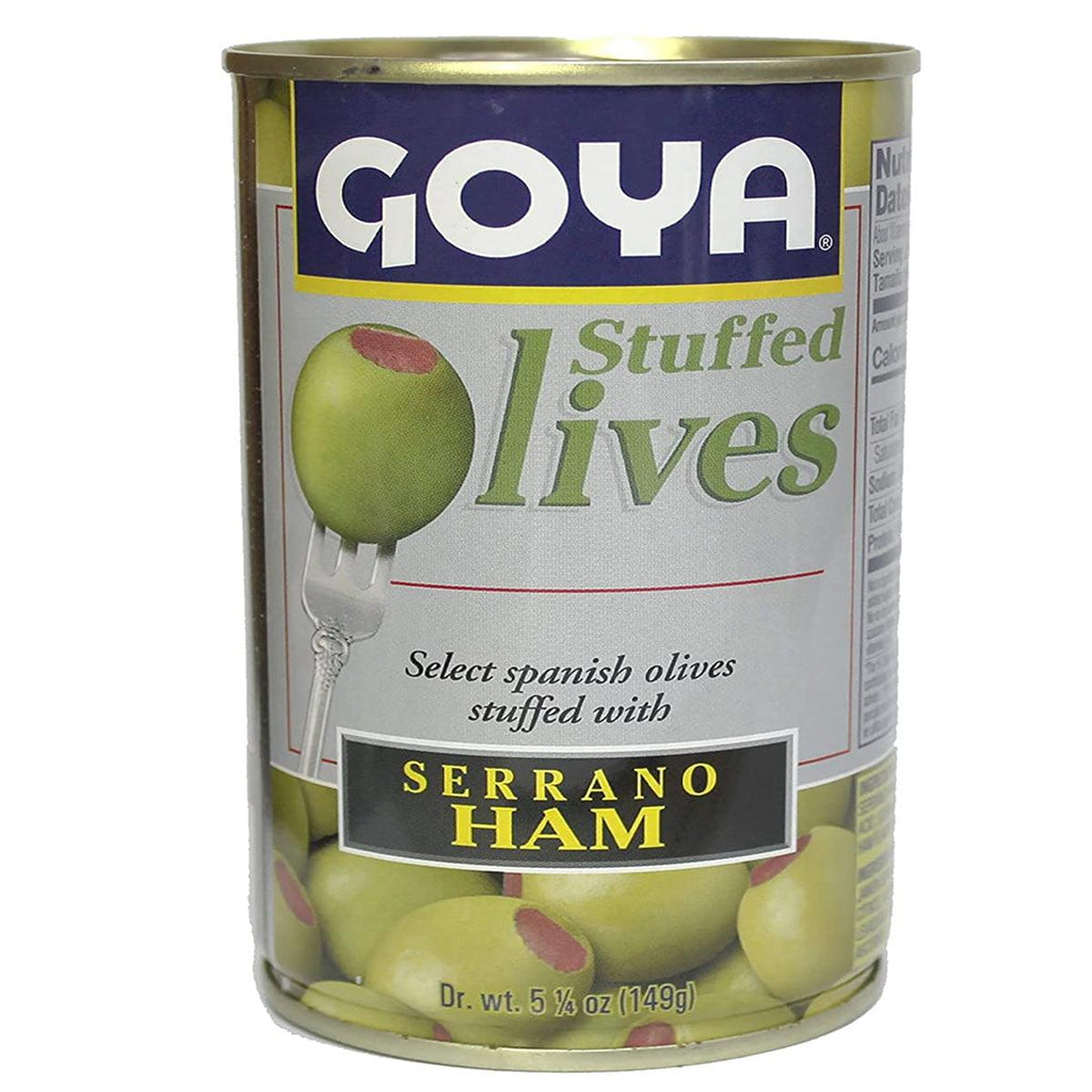 Goya Stuffed Olives W/Serrano Ham 5.25oz - Seabra Foods Online