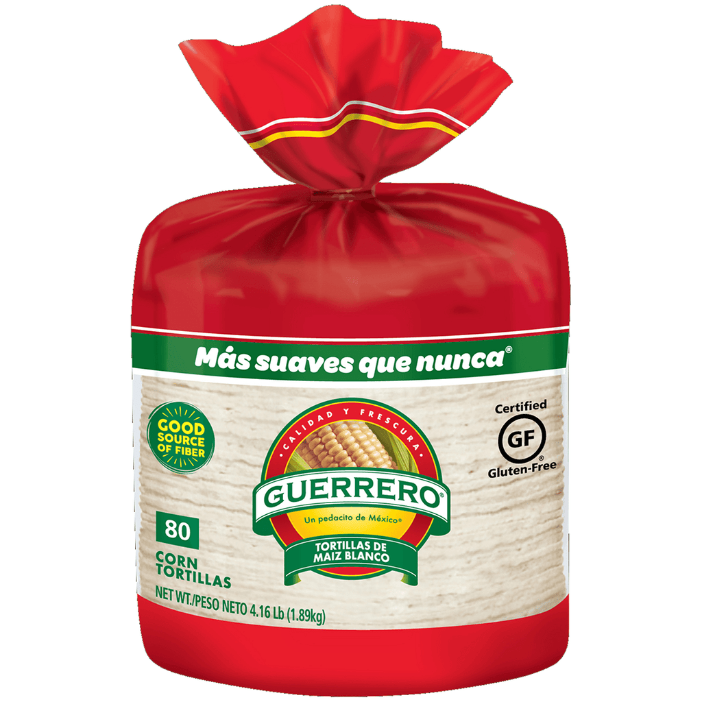 Guerrero White Corn Tortilla 80CT 73.3oz - Seabra Foods Online