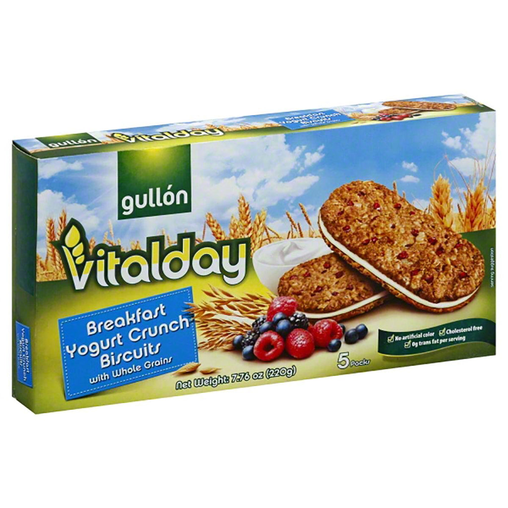 Gullon Vitalday Yogurt Crunch 7.76 oz - Seabra Foods Online