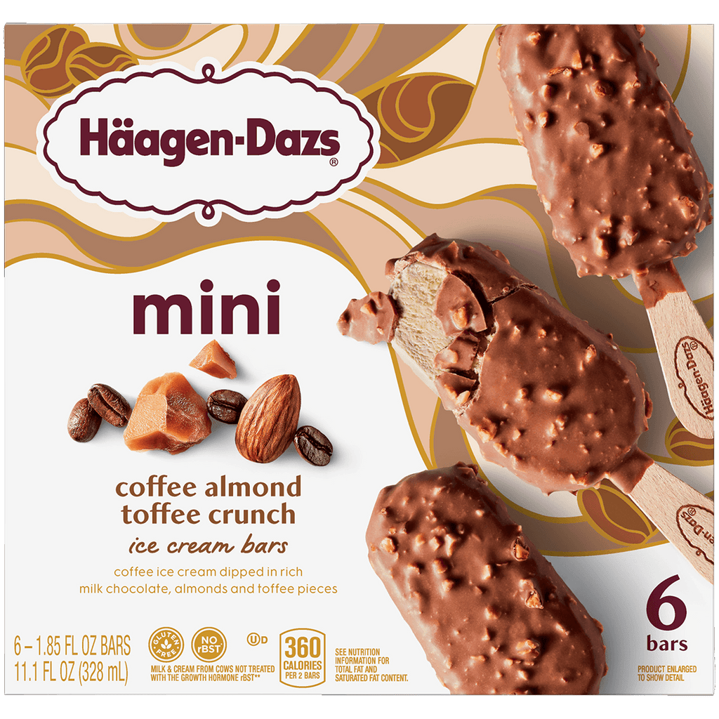 Häagen-Dazs Coffee almond Bars 6PK - Seabra Foods Online