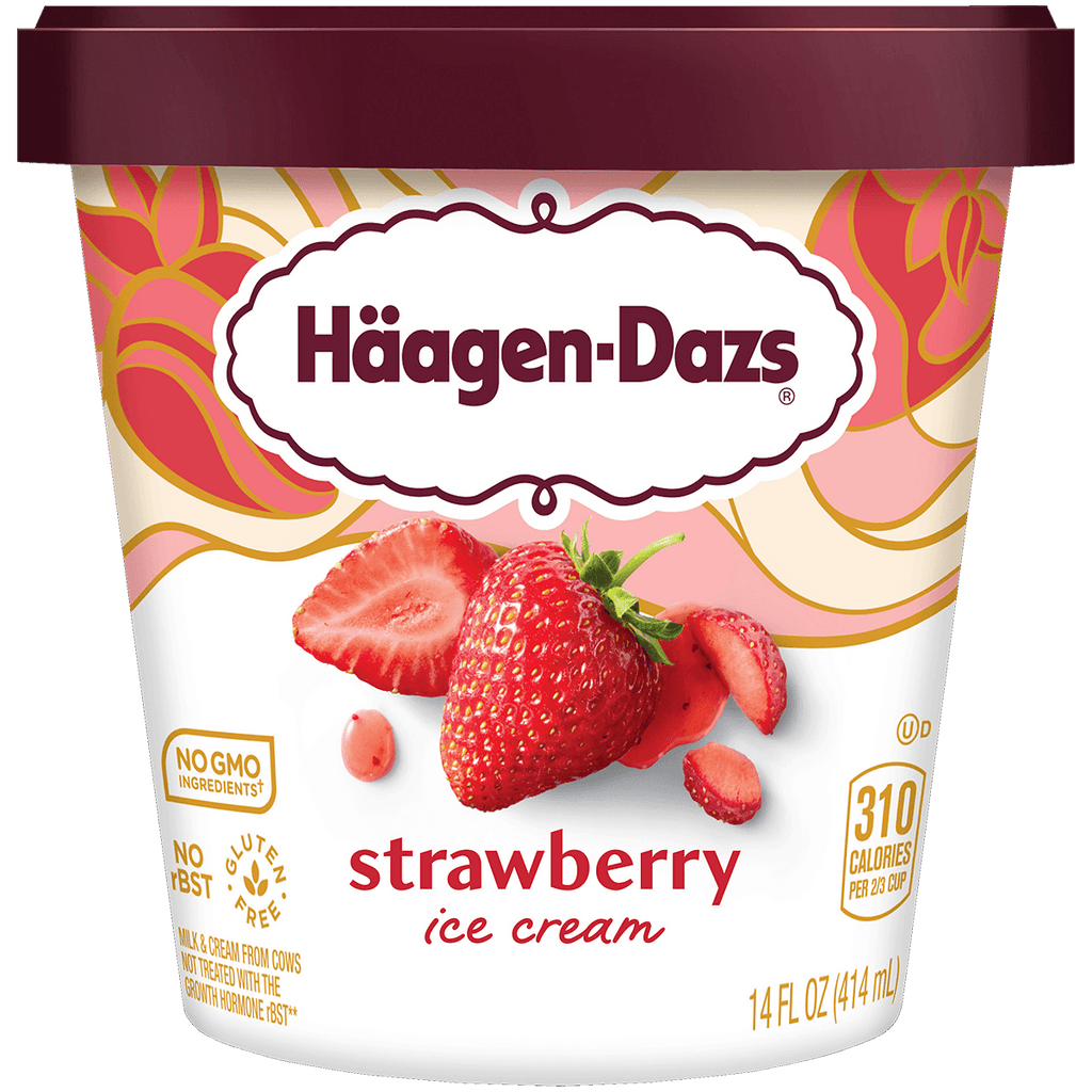 Häagen-Dazs Strawberry Ice Cream - Seabra Foods Online