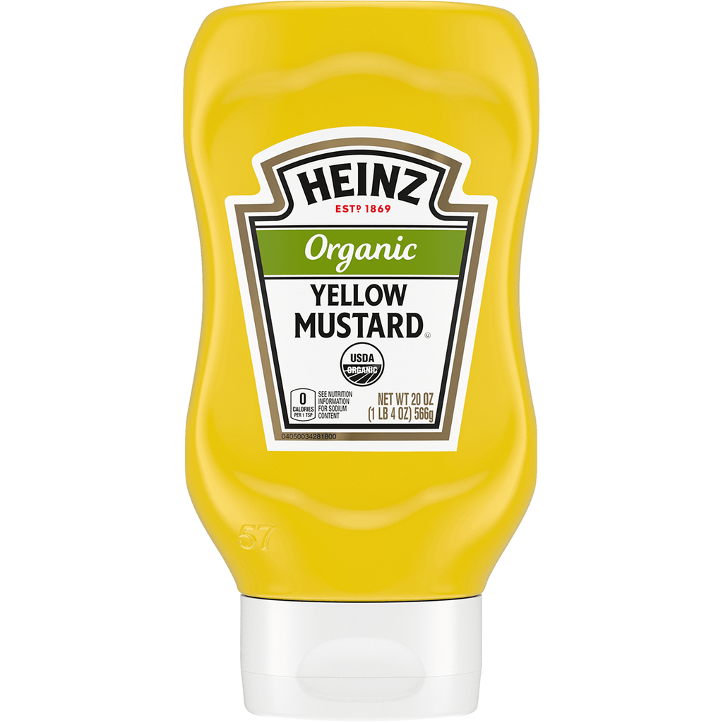 Heinz Organic Yellow Mustard 20oz - Seabra Foods Online