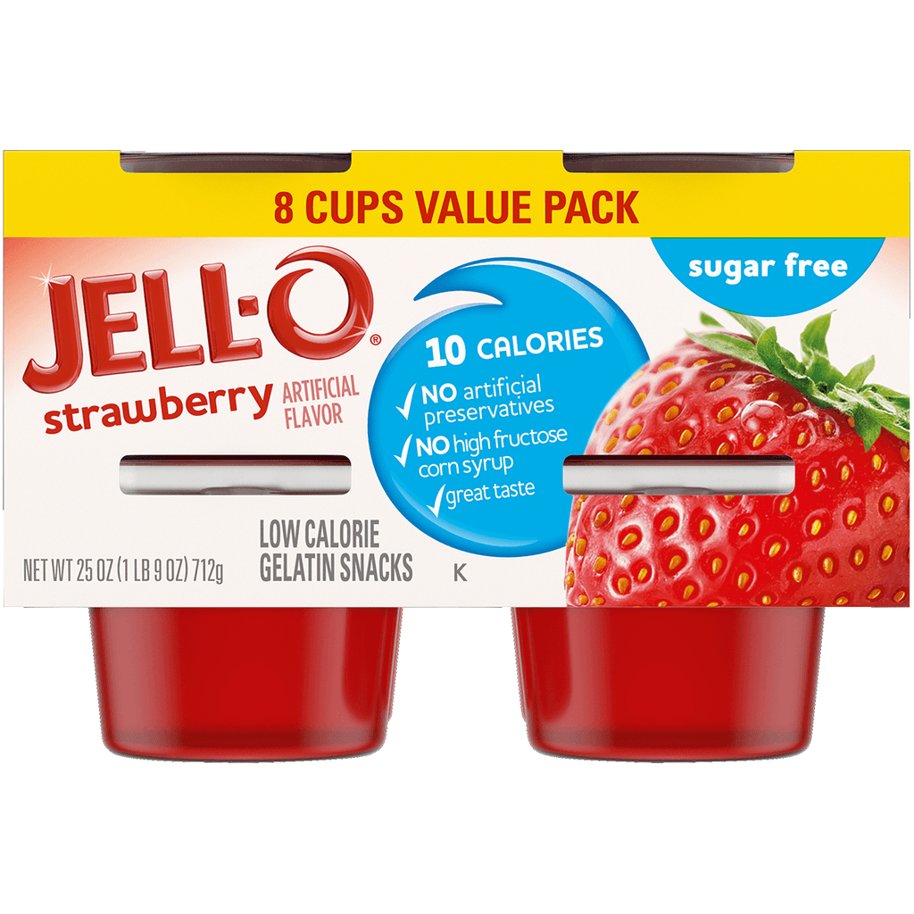 Jello Gelatina Strawberry 4pk - Seabra Foods Online