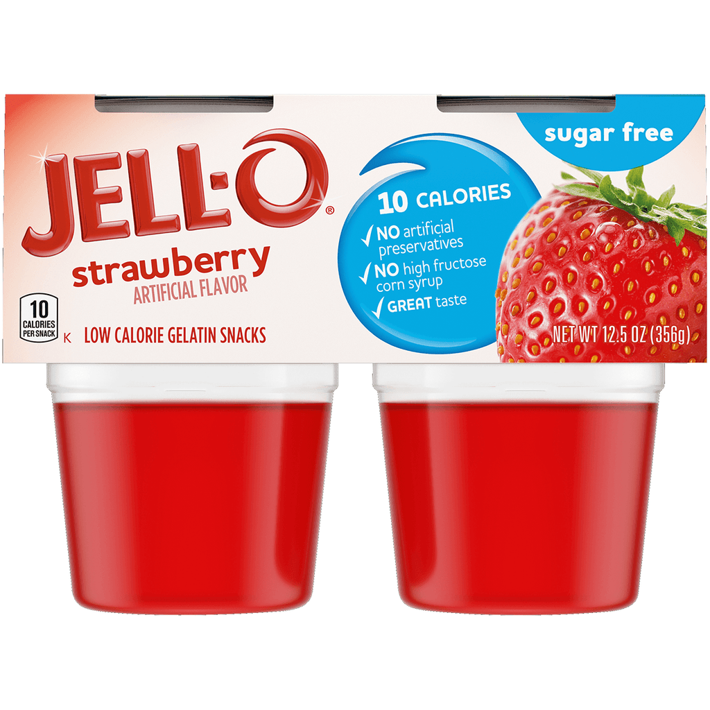 Jello SF Strawberry Gelatin 4PK - Seabra Foods Online