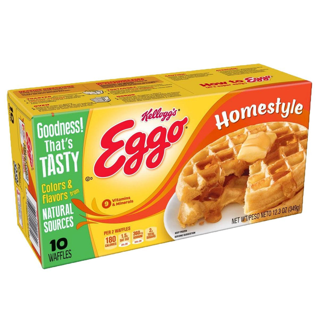 Kelloggs Eggo Homestyle Waffles - Seabra Foods Online