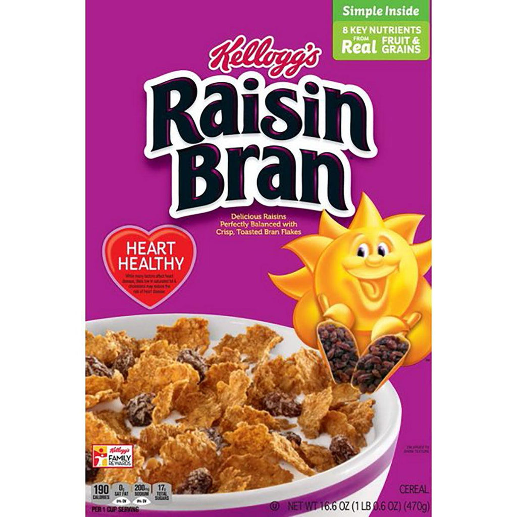 Kelloggs Raisin Bran Cereal 16.6oz - Seabra Foods Online