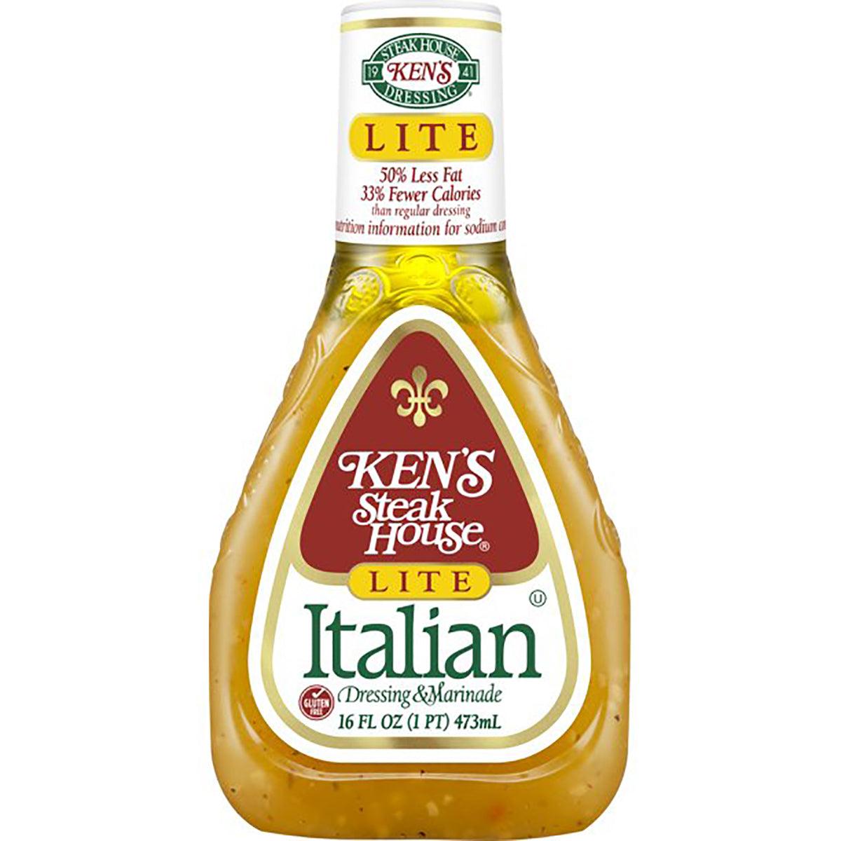 Ken's Steak House Dressing & Marinade, Lite, Italian